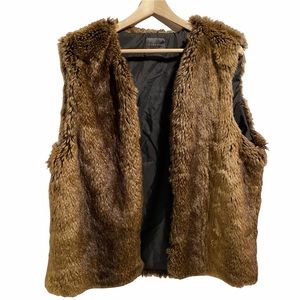 Zara Mens Faux Fur Lined Vest - Sz XL